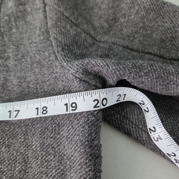 Fossil Mens Wool Military Field Jacket Gray Size XL Epaulet Button Up Coat - Picture 10 of 11